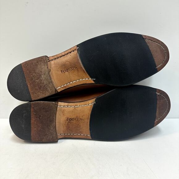 VGUC Rancourt & Co x FootJoy Tassel Loafer Moccasin Brown Made in Maine USA 11 D main image 8